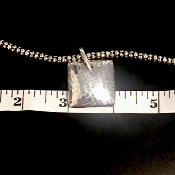 SILPADA Popcorn Necklace Puffed Square Pendant - Picture 10 of 15